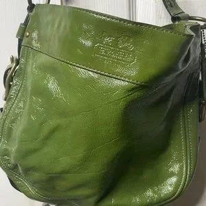 バッグ Vintage Coach Chrystie Bag Green Leather COACH® | Vintage Chrystie Bag